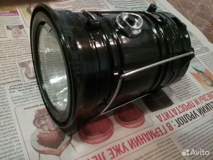 Фонарь кемпинговый от солнечной панели на запчасти