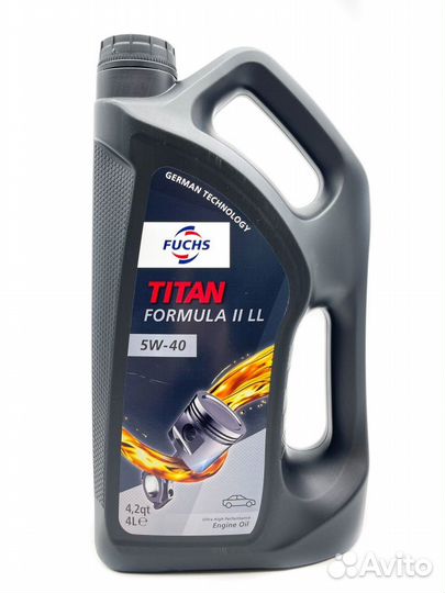 Fuchs titan formula II LL 5W-40 (4л) 0069491006