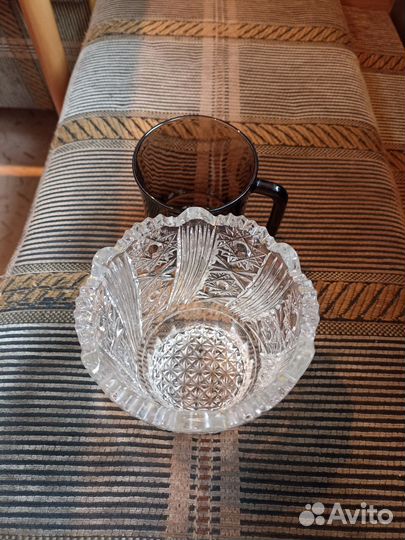 Хрустальная салатница СССР