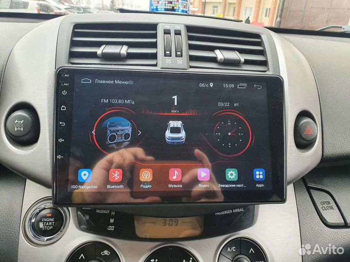 Магнитола Toyota rav4 lll (XA30) Android 11