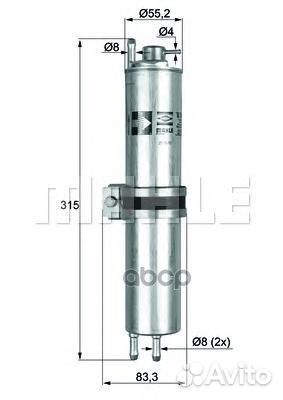 Фильтр топливный KLH12 Mahle/Knecht