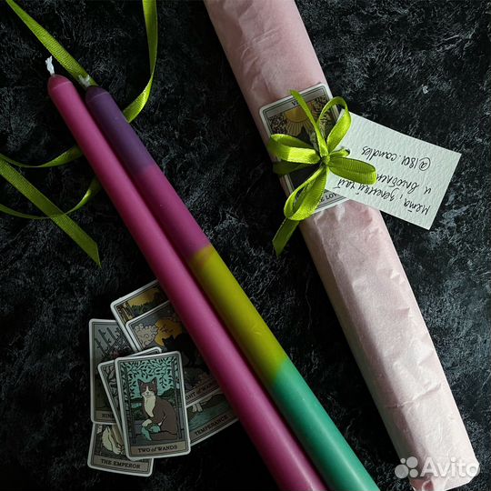 Столовые свечи из соевого воска