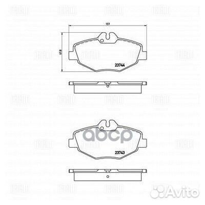 Колодки тормозные MB W211 02- диск. перед. PF4275