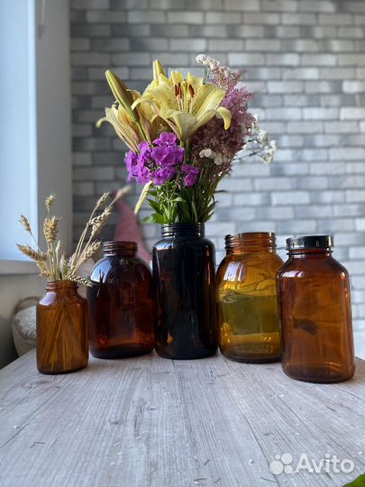 Банки бутыли сссср коричневые