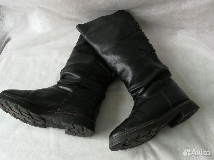 Сапоги женские на девочку зимние 35-36