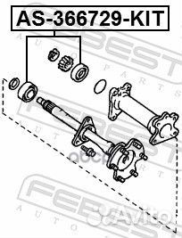 Подшипник приводного вала 36.2x67x29, шт AS366