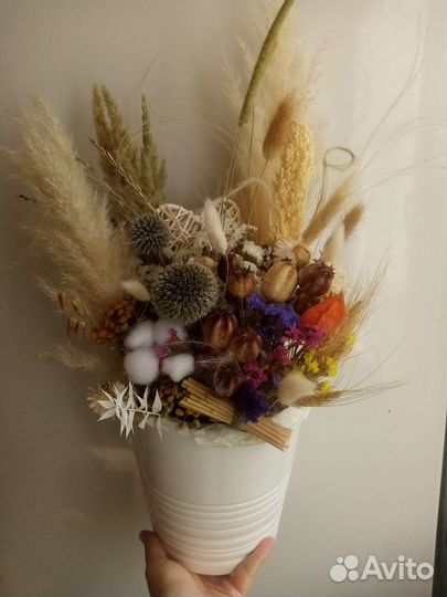 Сухоцветы поделки букет венки