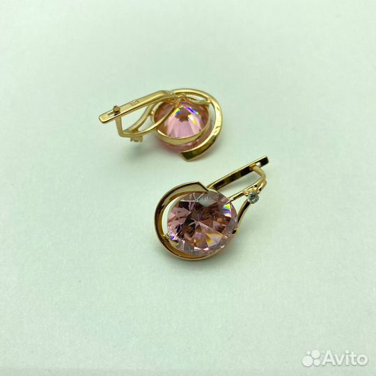Щ43а, Щ43а, Серьги с камнями, золото 585, id 54309