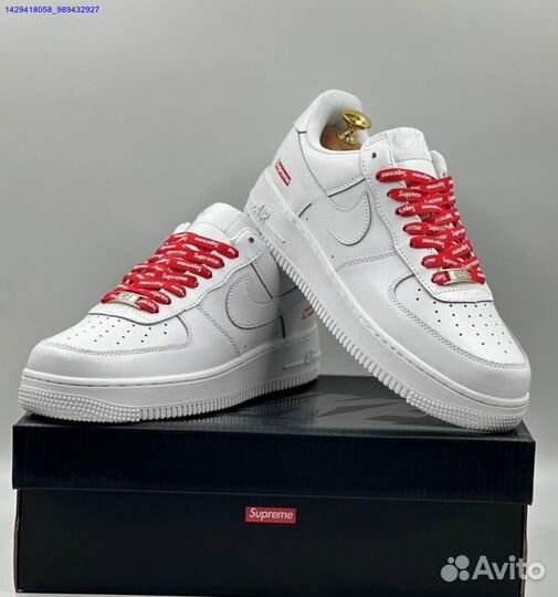 Кроссовки Nike Air Force 1 Low & Supreme (Арт.94554)