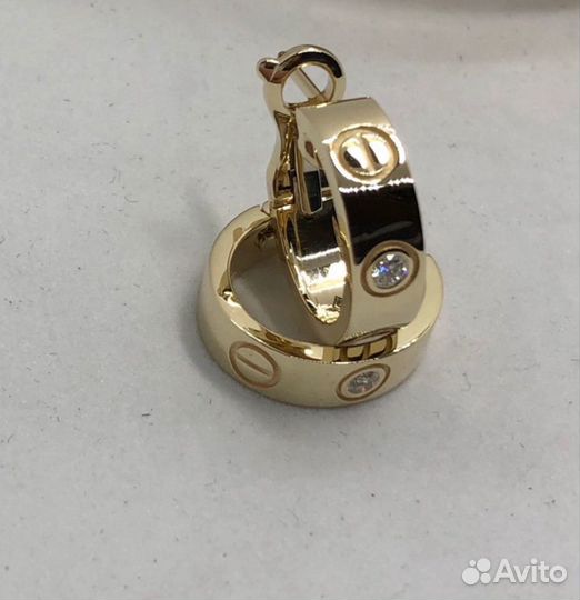 Серьги Cartier love