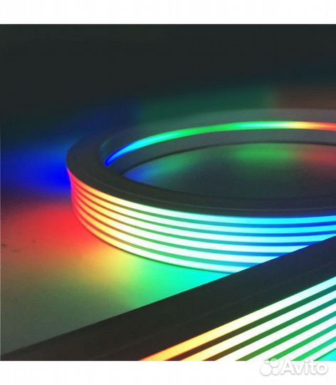 Неон гибкий, 12В,размер 30х20 мм. RGB