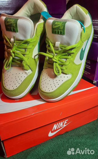 Nike sb dunk low green apple оригинал