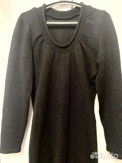 Платье вязаное женское длинное