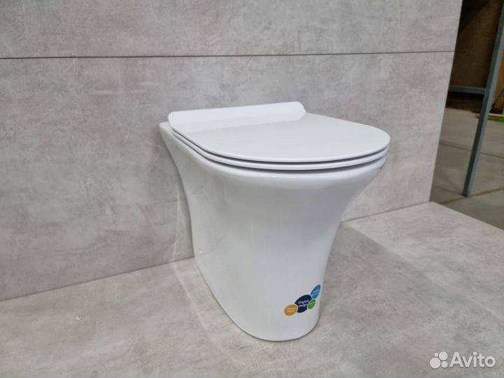 Унитаз напольный приставной