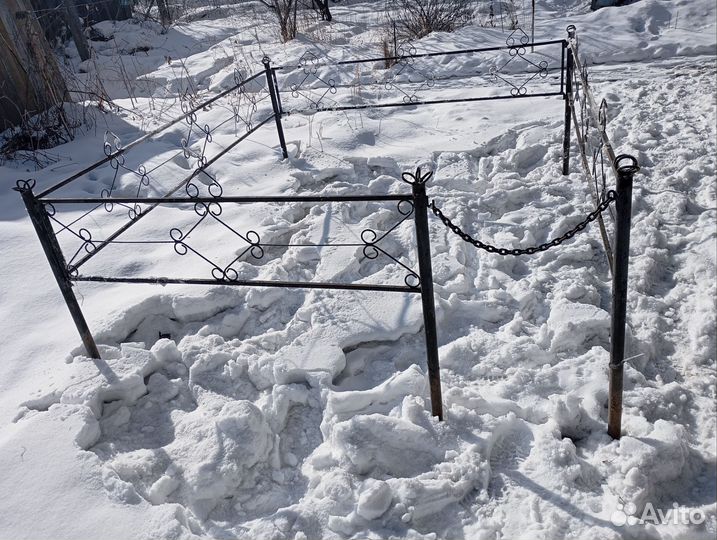 Оградка на кладбище одноместная бу