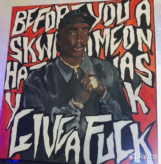 Картина 2pac (холст)