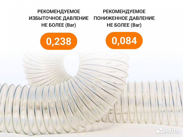 Гибкий абразивостойкий воздуховод Poli 60 10м