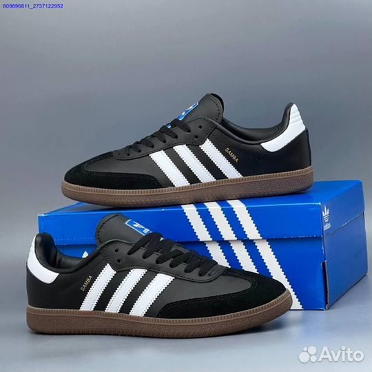 Кроссовки Adidas Samba Black (Арт.14217)