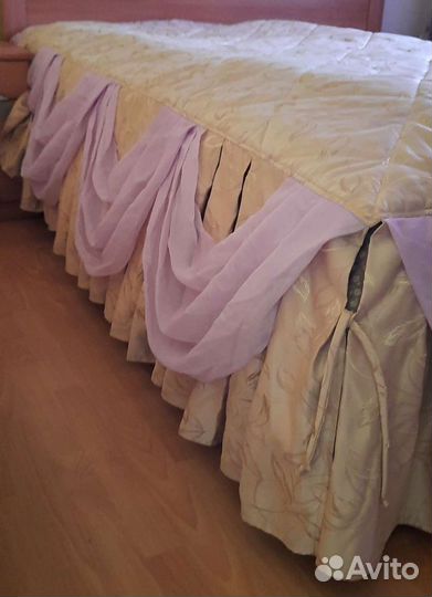 Покрывало на кровать 160*200 + шторы с тюлью