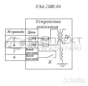 Заземляющее устройство уза-2мк04 (220В)