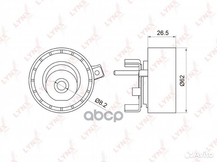 Ролик натяжной PB-1016 lynxauto
