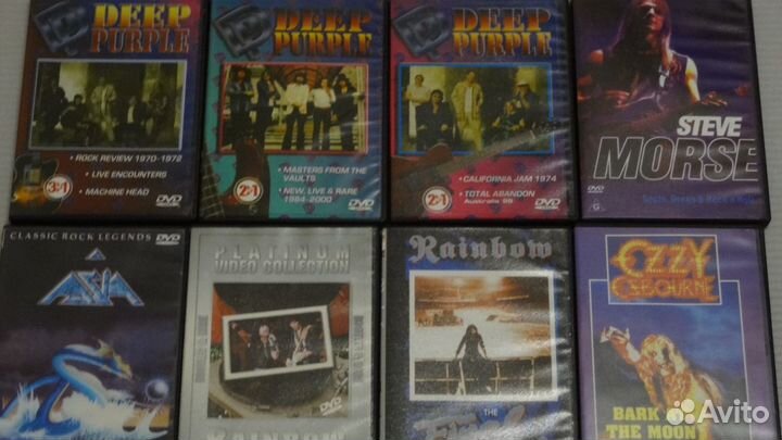 DVD Ozzy.Uriah Heep.Qveen.Cream.King Crimson и др