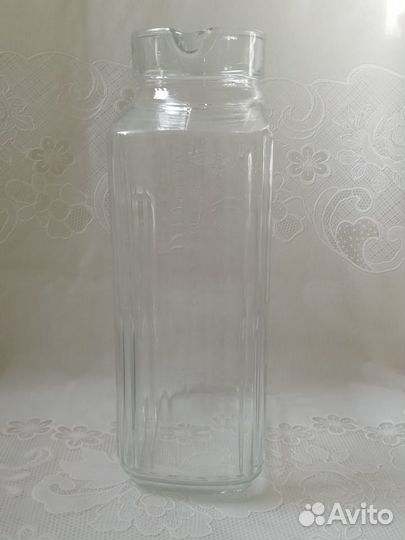 Креманка, кувшин, граненые стаканы, графин