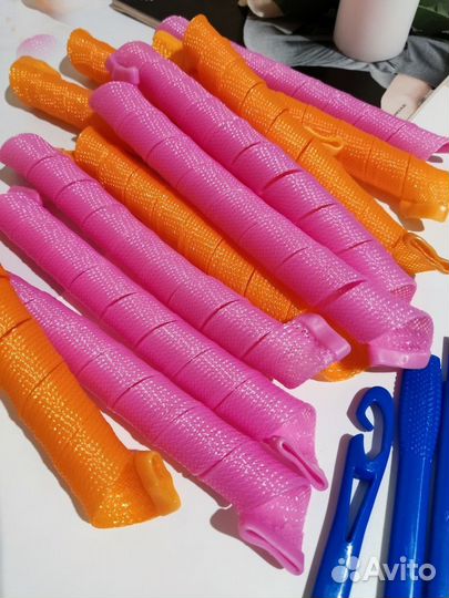 Бигуди спиральки 50 см 30 штук