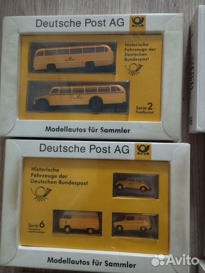 Модели автомобилей немецкой почты Brekina 1:87