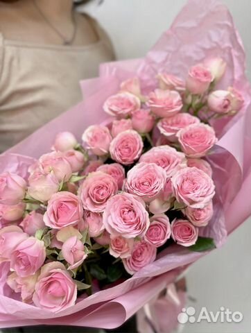 Букет кустовых роз розы 15 шт с доставкой объявление продам