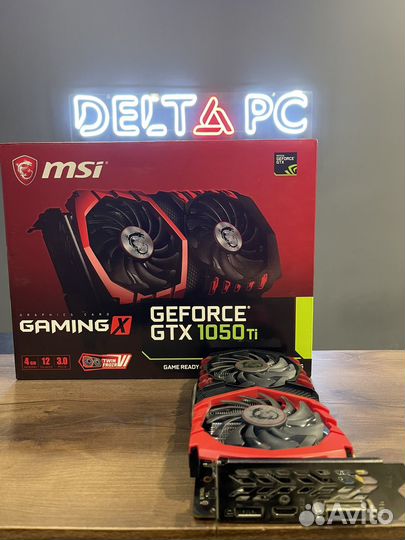 Видеокарта MSI GTX 1050 Ti Gaming X