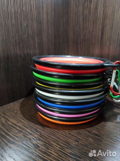 Складная силиконовая миска для собак и кошек