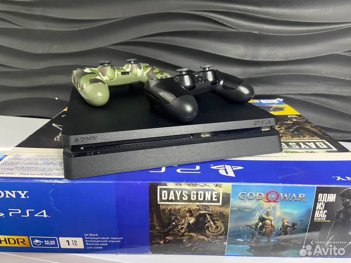 Sony playstation 4 slim 1tb с играми
