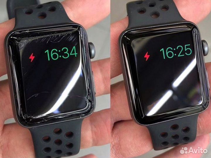 Полировка экрана apple watch