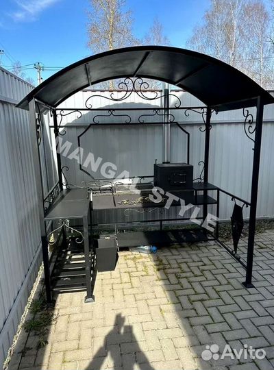 Мангал с печью