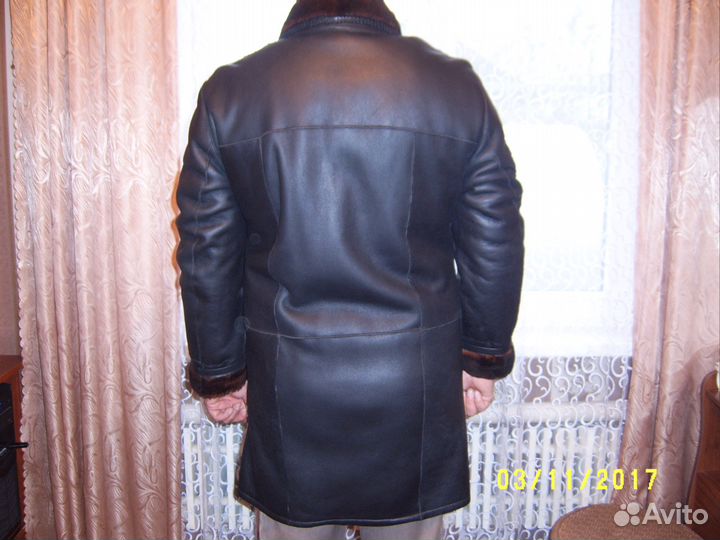 Натуральная кожаная дублёнка