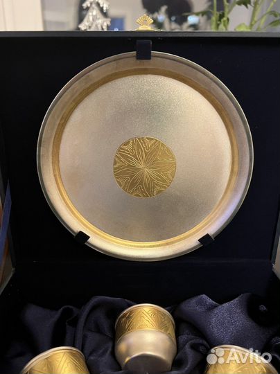 Мстерский ювелир -мельхиоровый набор