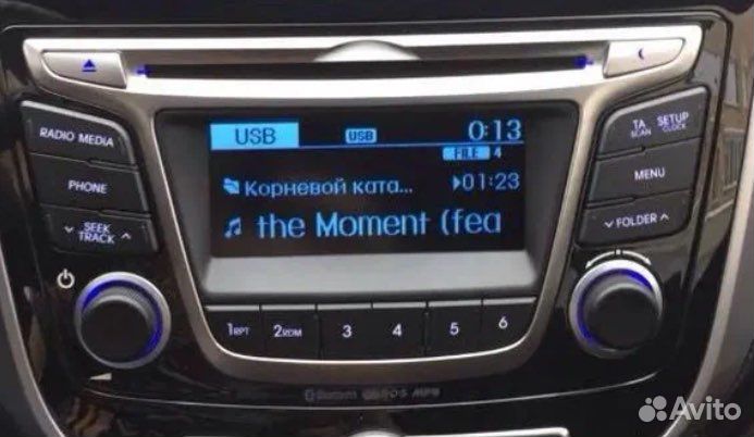 Штатная магнитола hyundai solaris 2015