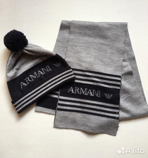 Комплект шапка и шарф Armani Junior