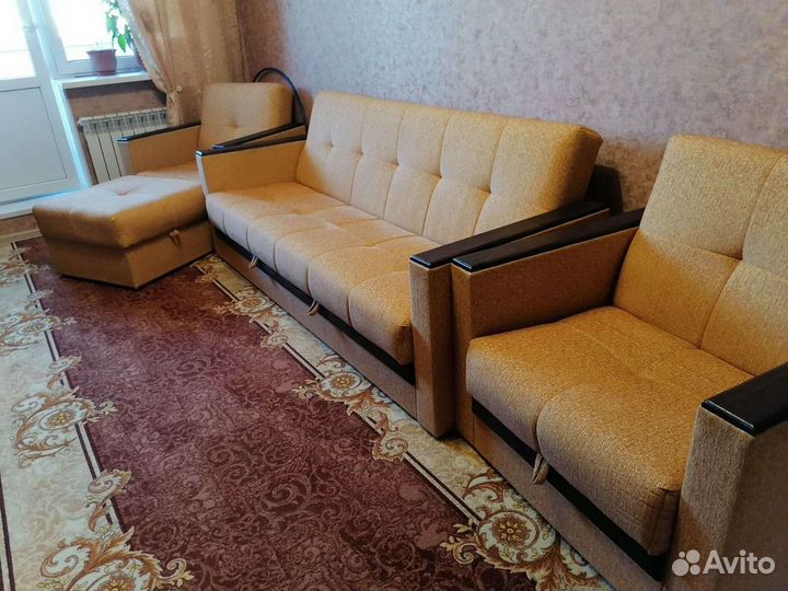 Диван и 2 кресла бу