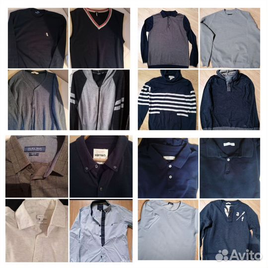 Рубашки, джемперы, поло, Zara, H&M, Coton