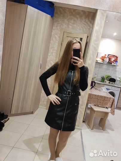 Кожаный сарафан