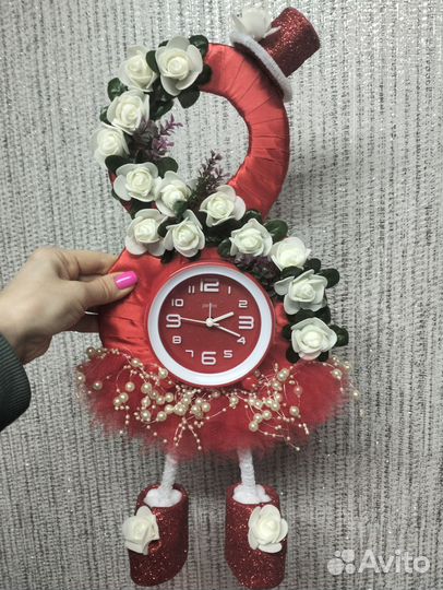 Часы. Подарок. Ручная работа