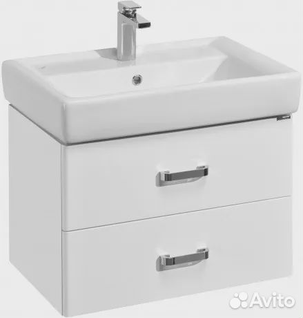 Тумба с раковиной Акватон 1a1376k1am010 Белая