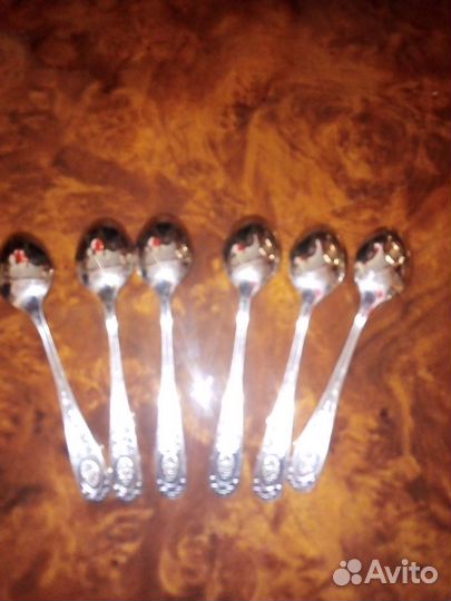 Ложки кофейные посеребренные