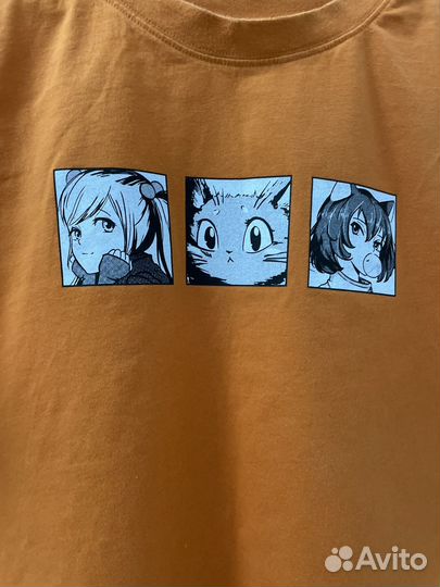 Футболка анимэ оверсайз 44-46р