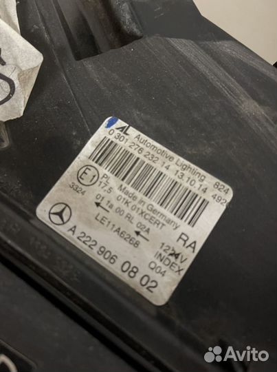 Фара правая Mercedes benz w222