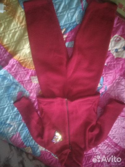 Флисовый костюм для девочки