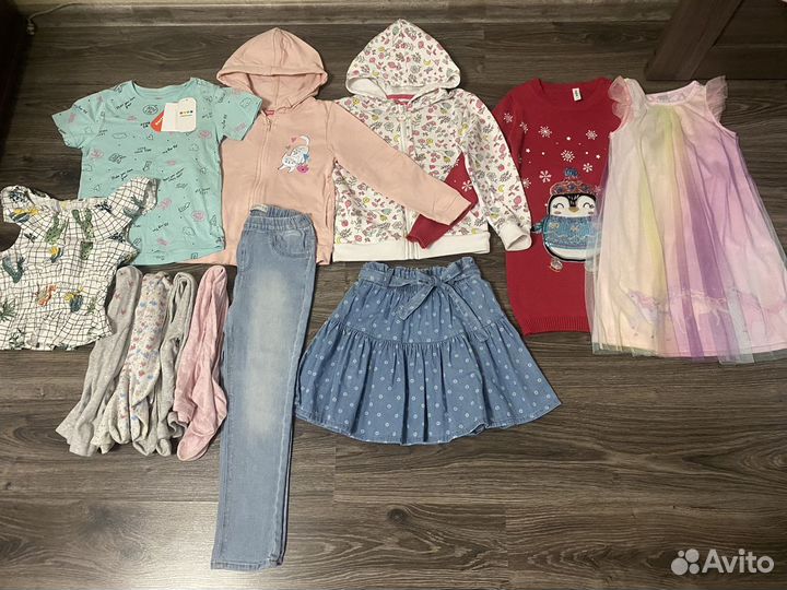 Детская одежда на девочкв пакетом 122-128 размер