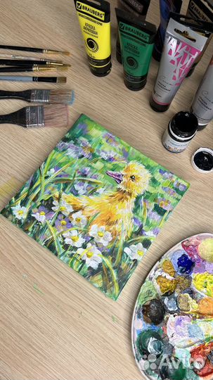 Картина акрилом на холсте